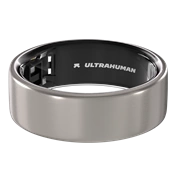 Ultrahuman Ring Air - Smart Ring, Charger, USB Cable / Size-10- Raw_Titanium