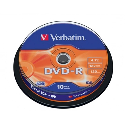 VERBATIM DVD-R 4,7GB 16X CAKE*10  43523