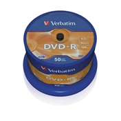 VERBATIM DVD-R 4,7GB 16X CAKE*50  43548