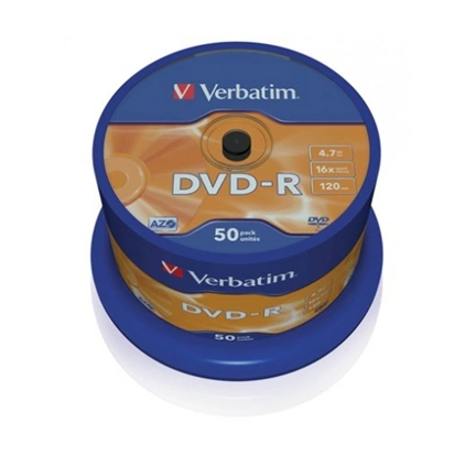 VERBATIM DVD-R 4,7GB 16X CAKE*50  43548
