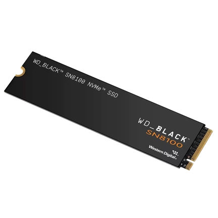 WD Black SN8100 - SSD hűtőborda nélkül, M.2 PCIe Gen5 NVMe, 14900/14000MB/s, 2TB