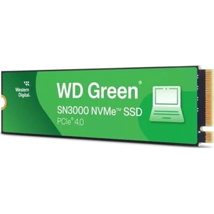 WD Green SN3000 SSD - M.2 2280 NVMe, PCIe Gen4 x4, 5000/4100MB/s, 500GB