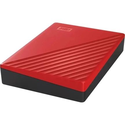 WD My Passport HDD 6TB, USB 3.2 Gen1, piros