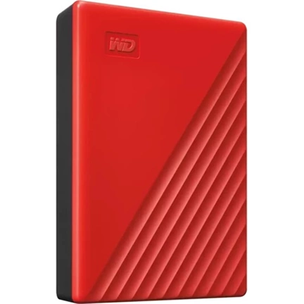 WD My Passport HDD 6TB, USB 3.2 Gen1, piros