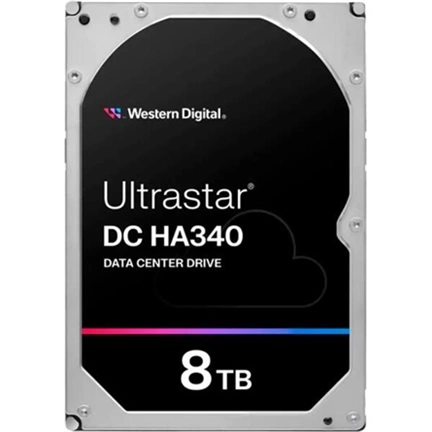 Western Digital Ultrastar DC HA340 Data Center merevlemez - 3,5" SATA 26,1mm 7200rpm 512e 256MB 8TB (WUS721208BLE6L4)