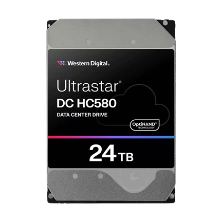 Western Digital Ultrastar DC HC580 Data Center merevlemez - 3,5" SAS 7200rpm 512MB SE 24TB