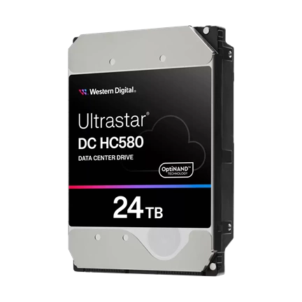 Western Digital Ultrastar DC HC580 Data Center merevlemez - 3,5" SAS 7200rpm 512MB SE 24TB