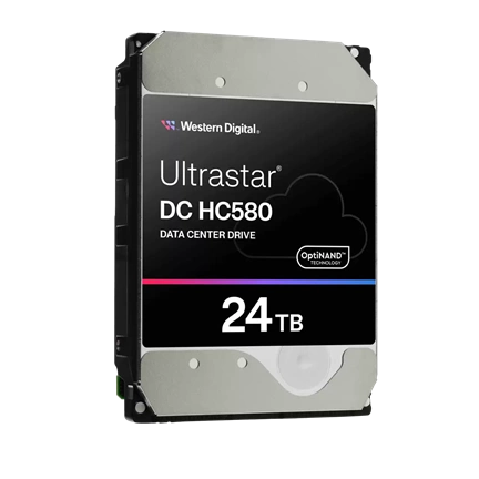Western Digital Ultrastar DC HC580 Data Center merevlemez - 3,5" SAS 7200rpm 512MB SE 24TB
