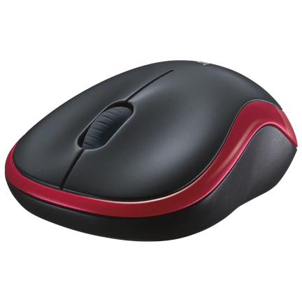 Wireless computer mouse Logitech M185 910-002237 (Optical; 1000 DPI; Red)