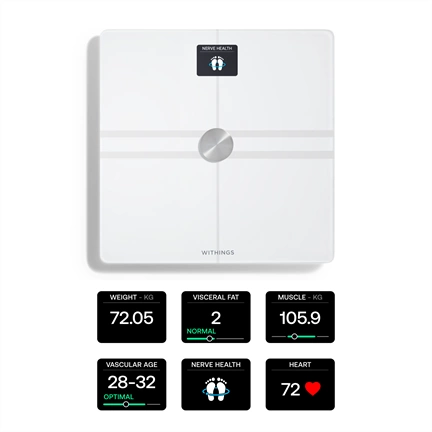 Withings Body Comp Complete Body Analysis Wi-Fi Scale - Fehér