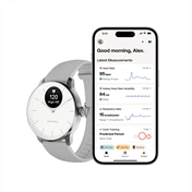 Withings Scanwatch Light / 37mm (Activity, Sleep Tracker / Stainless steel, fkm wristband, sapphire glass) - Fehér Withings Scanwatch Light / 37mm (Activity, Sleep Tracker / Stainless steel, fkm wristband, sapphire glass) - Fehér