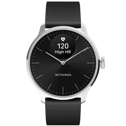 Withings Scanwatch Light / 37mm (Activity, Sleep Tracker / Stainless steel, fkm wristband, sapphire glass) - Fekete Withings Scanwatch Light / 37mm (Activity, Sleep Tracker / Stainless steel, fkm wristband, sapphire glass) - Fekete
