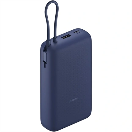 Xiaomi 33W Power Bank 20000mAh, integrált kábel, kék, BHR8975GL