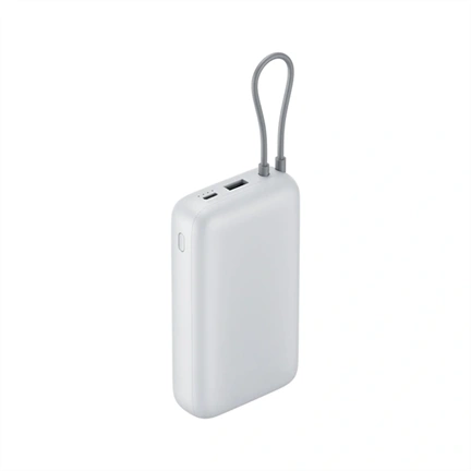 Xiaomi Power Bank 20000mAh (Integrated Cable) Light Gray