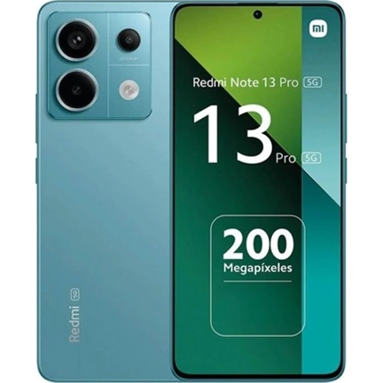 Xiaomi Redmi Note 13 Pro 5G okostelefon - 6,67" 2,7K AMOLED 120Hz, 200MP, 8GB, 256GB, Dual SIM, Ocean Teal Xiaomi Redmi Note 13 Pro 5G okostelefon - 6,67" 2,7K AMOLED 120Hz, 200MP, 8GB, 256GB, Dual SIM, Ocean Teal