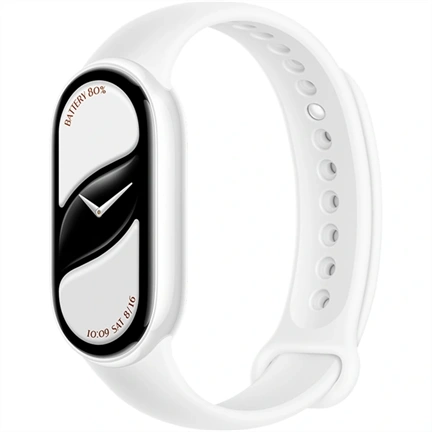 Xiaomi Smart Band 10 Ceramic Edition okoskarkötő - kerámiakeret, 1,72" AMOLED kijelző, pulzus, SpO2, Pearl White