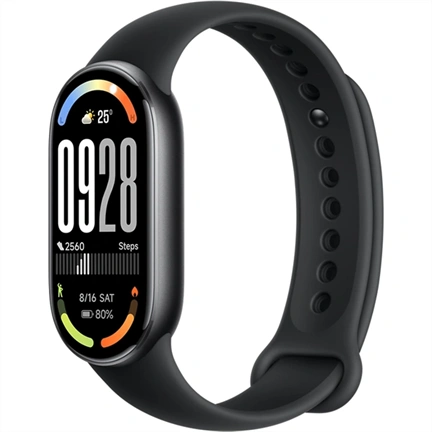 Xiaomi Smart Band 10 okoskarkötő - fémkeret, 1,72" AMOLED kijelző, pulzus, SpO2, Midnight Black