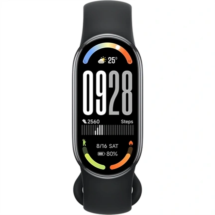Xiaomi Smart Band 10 okoskarkötő - fémkeret, 1,72" AMOLED kijelző, pulzus, SpO2, Midnight Black