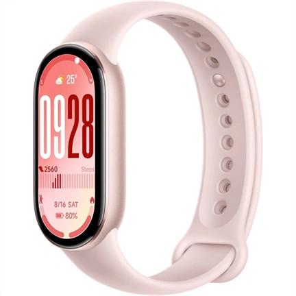 Xiaomi Smart Band 10 okoskarkötő - fémkeret, 1,72" AMOLED kijelző, pulzus, SpO2, Mystic Rose