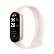 Xiaomi Smart Band 9 okoskarkötő - fémkeret, 1,62" AMOLED kijelző, pulzus, SpO2, Mystic Rose