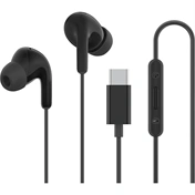 Xiaomi Type-C Earphones - 3 gombos vezérlés, IP54 por- és vízálló, fekete
