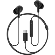 Xiaomi Type-C Earphones - 3 gombos vezérlés, IP54 por- és vízálló, fekete