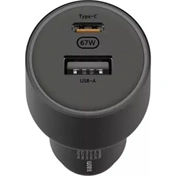 Xiaomi USB-A / Type-C Autós töltő - Fekete (67W)