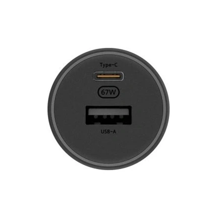 Xiaomi USB-A / Type-C Autós töltő - Fekete (67W)