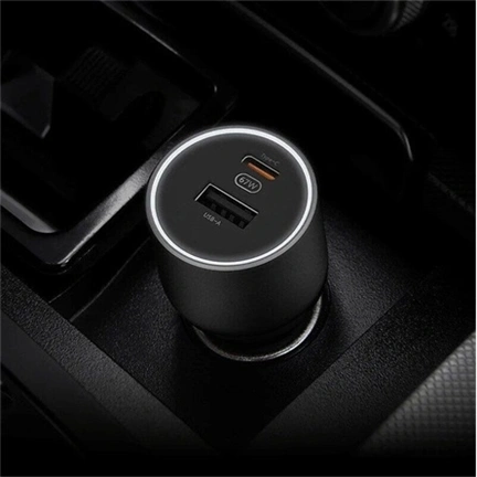 Xiaomi USB-A / Type-C Autós töltő - Fekete (67W)