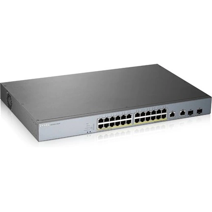 ZYXEL Switch GS1350-26HP, 26 Port managed CCTV PoE, long range, 375W