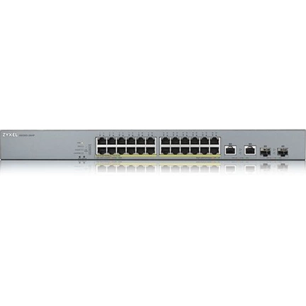 ZYXEL Switch GS1350-26HP, 26 Port managed CCTV PoE, long range, 375W