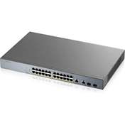 ZYXEL Switch GS1350-26HP, 26 Port managed CCTV PoE, long range, 375W
