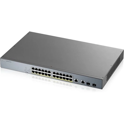 ZYXEL Switch GS1350-26HP, 26 Port managed CCTV PoE, long range, 375W