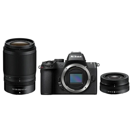 NIKON Z50  II MILC Fényképezőgép + DX 16-50 VR Objektív + 50-250 VR Objektív