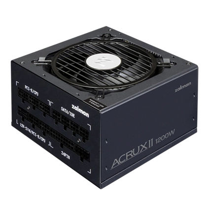 Zalman ACRUX II tápegység - 80Plus Platinum, moduláris, ATX 3.1, PCIe 5.1, 12V-2X6 csatlakozó, 1200W