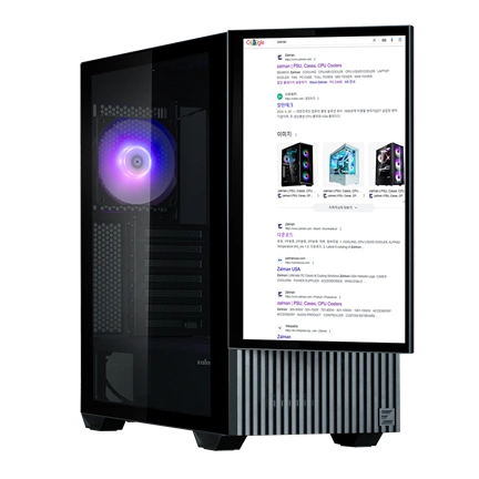 Zalman Z10 DS Mid Tower Black Kijelzős Ház