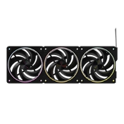 Zalman ZM-DF120 rendszerventillátor - ARGB, PWM, fekete