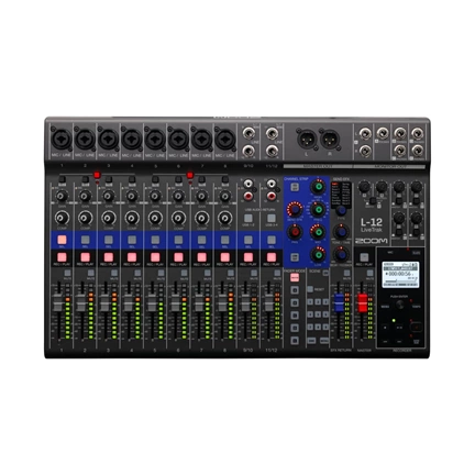 Zoom LiveTrak L-12 digitális keverő, hangrögzítő, interfész
