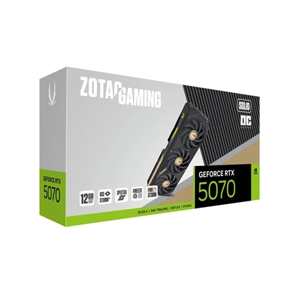 Zotac Gaming GeForce RTX 5070 Solid OC 12GB GDDR7 videokártya