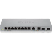 ZyXEL XGS1010-12 8port Gigabit LAN 2x 2.5GbE LAN 2x 10GbE SFP+ nem menedzselhető Multi-Gigabit Switch
