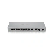 ZyXEL XGS1010-12 8port Gigabit LAN 2x 2.5GbE LAN 2x 10GbE SFP+ nem menedzselhető Multi-Gigabit Switch