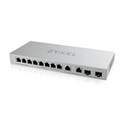 ZyXEL XGS1010-12 8port Gigabit LAN 2x 2.5GbE LAN 2x 10GbE SFP+ nem menedzselhető Multi-Gigabit Switch