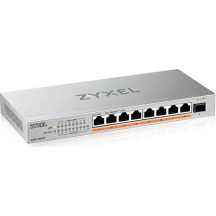 Zyxel XMG-108HP switch - 8 port, 2,5Gb, nem menedzselt, 10Gb uplink