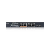 Zyxel XMG1915-18EP switch - 16 port, 2,5 GbE, 2 SFP+ uplink, intelligens, menedzselt, PoE