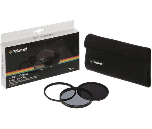 Polaroid szűrőszett (UV, CPL, ND8) 55mm + tok