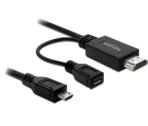 Delock Cable MHL male > High Speed HDMI male + USB
