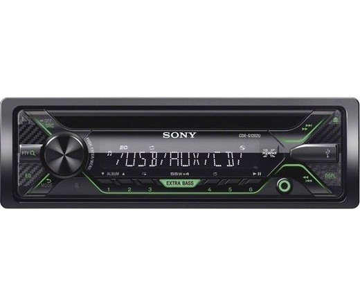 Sony CDX-G1202U zöld háttérvilágítású gombokkal