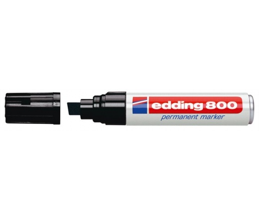 Edding  marker, 4-12 mm, vágott, "800", fekete