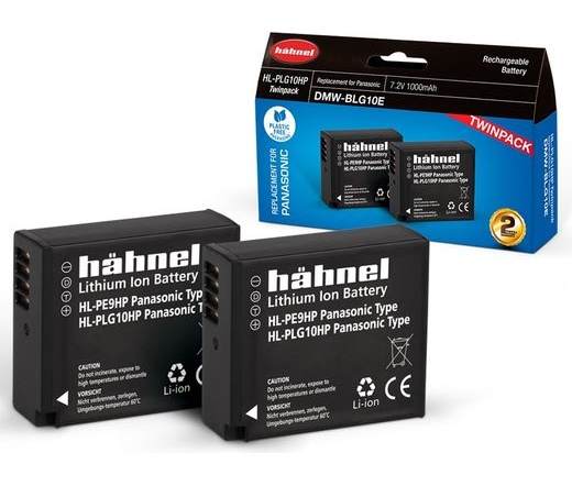 Hahnel HL-PLG10HP Twin Pack Panasonic DMW-BLG10EHP