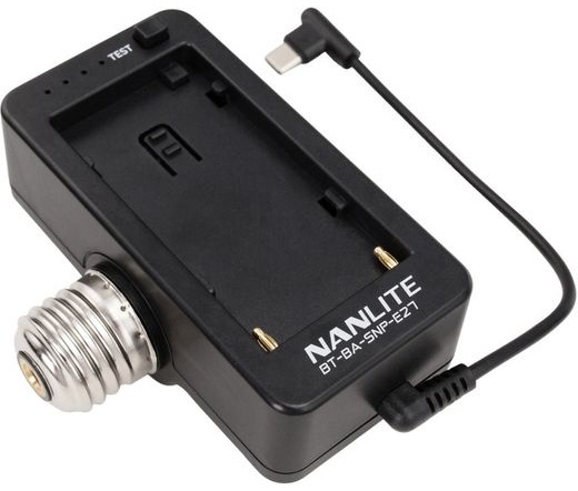 NanLite PavoBulb 10C akkumulátor adapter E27
